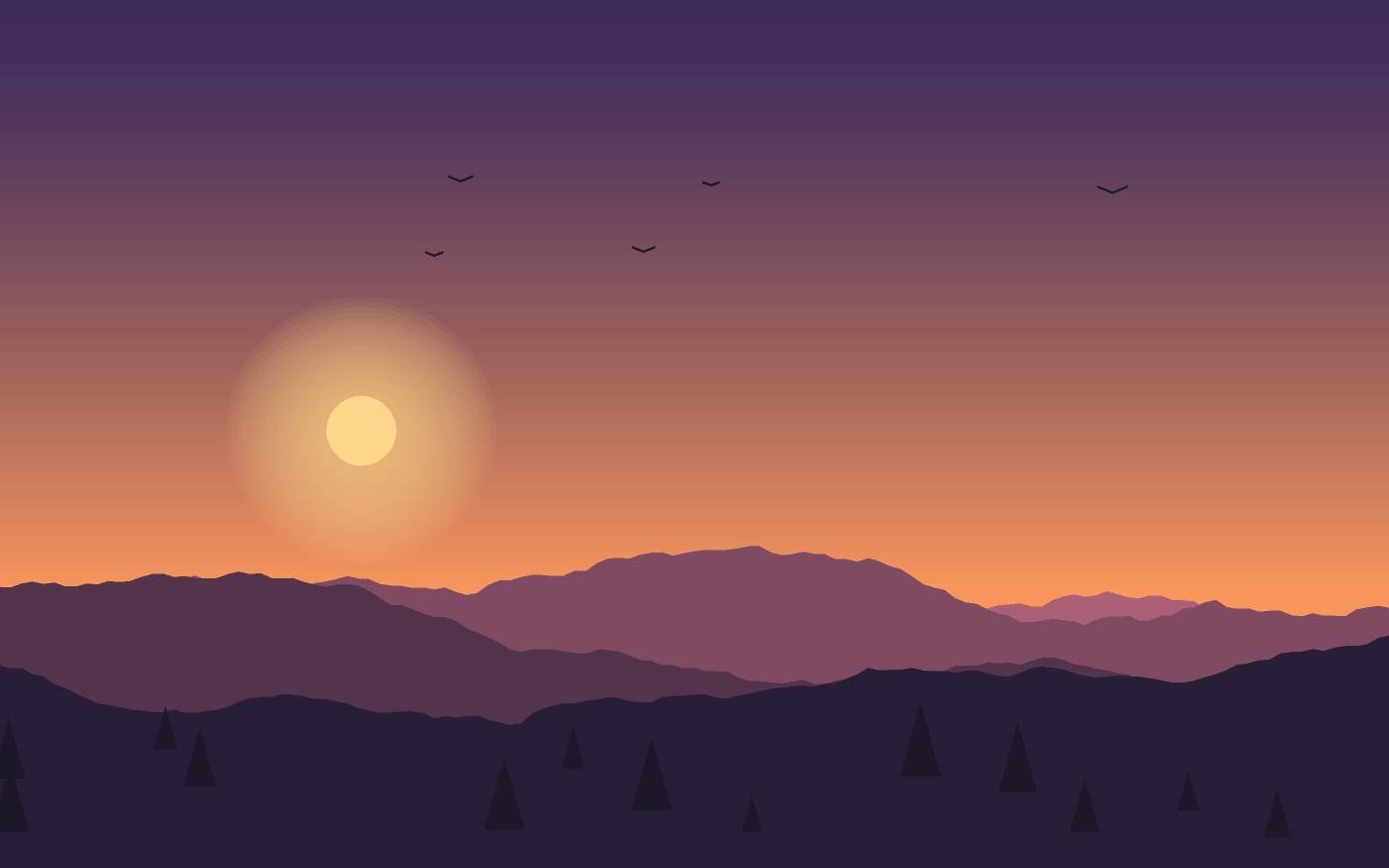 Landschaftsillustration