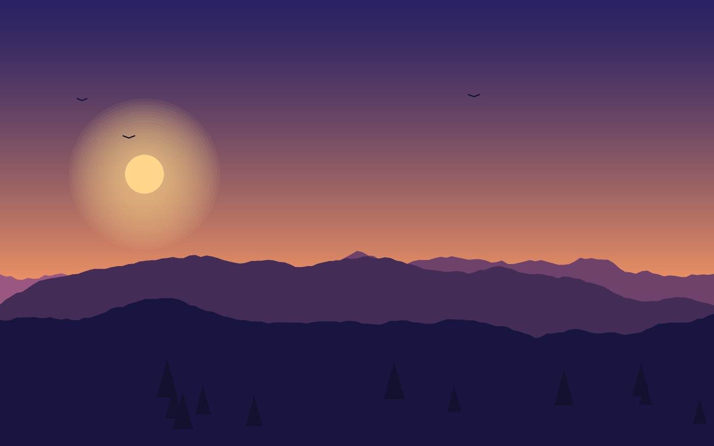 Ilustración de un paisaje