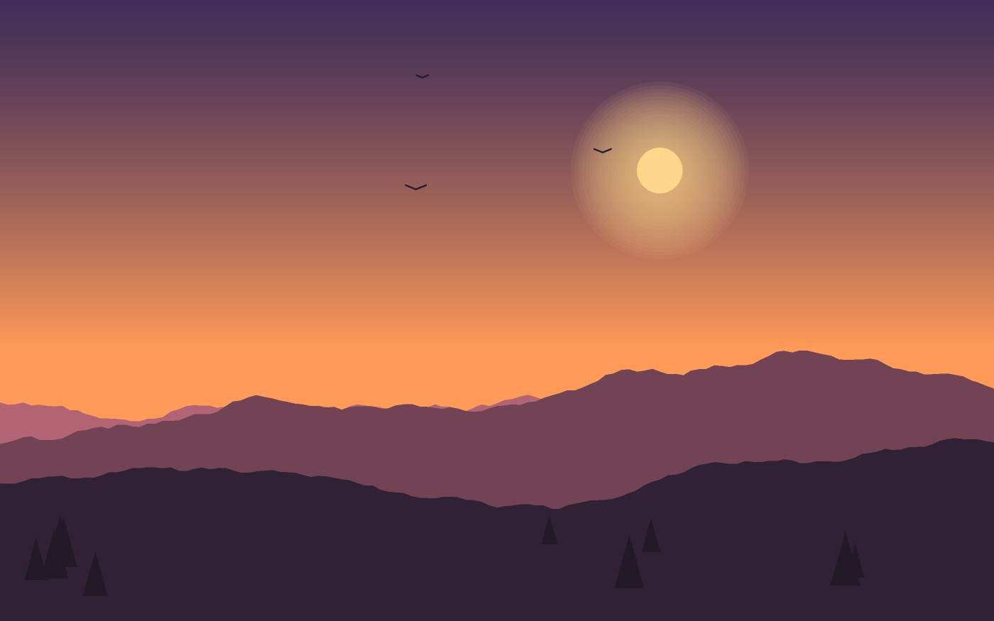 Landschapsillustratie